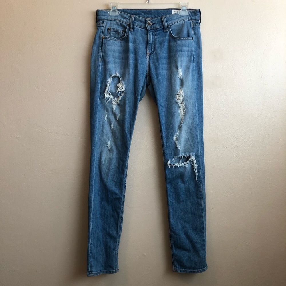 Rag & Bone The Dre Distressed Boyfriend Jeans - Picture 3 of 8